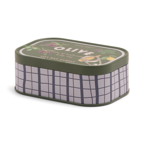 BISTRO METAL MUM ZEYTIN-FIG&OLIVE 127 gr. - BISTRO OLIVE PRINTED TIN CANDLE-FIG&OLIVE - 1