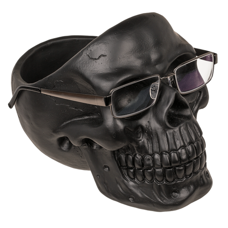 KURUKAFA MASA ORGANISER ve GÖZLÜK TUTUCU - SKULL ORGANISER WITH GLASS HOLDER 16x20x17 cm. - 3