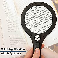 LUMÉ 2.5x ASFERİK COB LEDLİ BÜYÜTEÇ (7x Spot Lensli) - 3.5'' LUMÉ SERIES 2.5x ASPHERIC COB LED MAGNIFIER WITH 7x SPOT LENS - 4