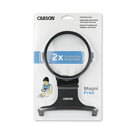 MAGNIFREE HANDS-FREE 2x BÜYÜTEÇ (3.5x Spot Lensli) - 4.3" MAGNIFREE HANDS-FREE MAGNIFIER, 2x WITH A 3.5x SPOT LENS - 1