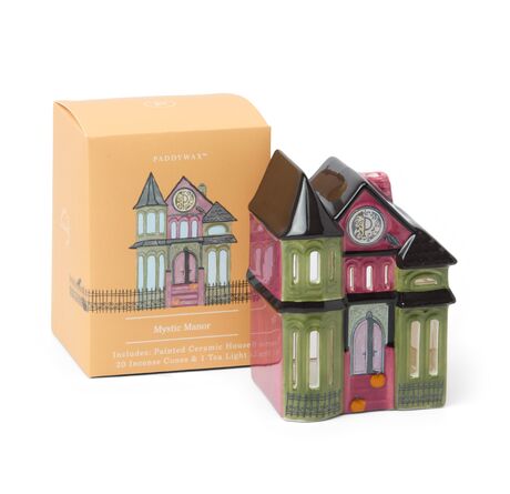 NO. 08 MYSTIC MANOR STYLE INCENSE & TEA LIGHT HOLDER (1 TEA LIGHT & 20 INCENSE CONES) - 1