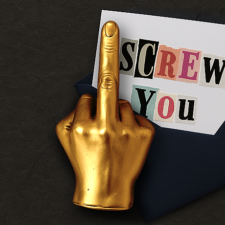 SCREW YOU METAL OBJE - SCREW YOU SMALL HAND GESTURE - 1