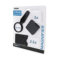 ÜÇÜ BİRARADA SET 3x EL +3x ve 2.5x KORUMALI CEP BÜYÜTEÇLERİ - 3 PC. VALUE PACK MAGNIFIER