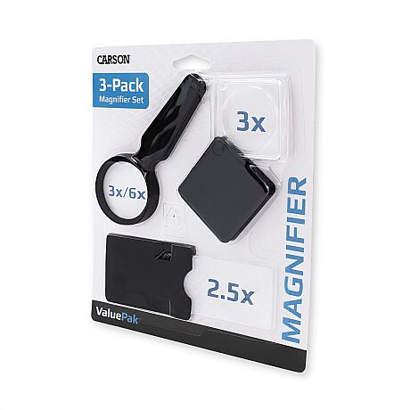ÜÇÜ BİRARADA SET 3x EL +3x ve 2.5x KORUMALI CEP BÜYÜTEÇLERİ - 3 PC. VALUE PACK MAGNIFIER - 1